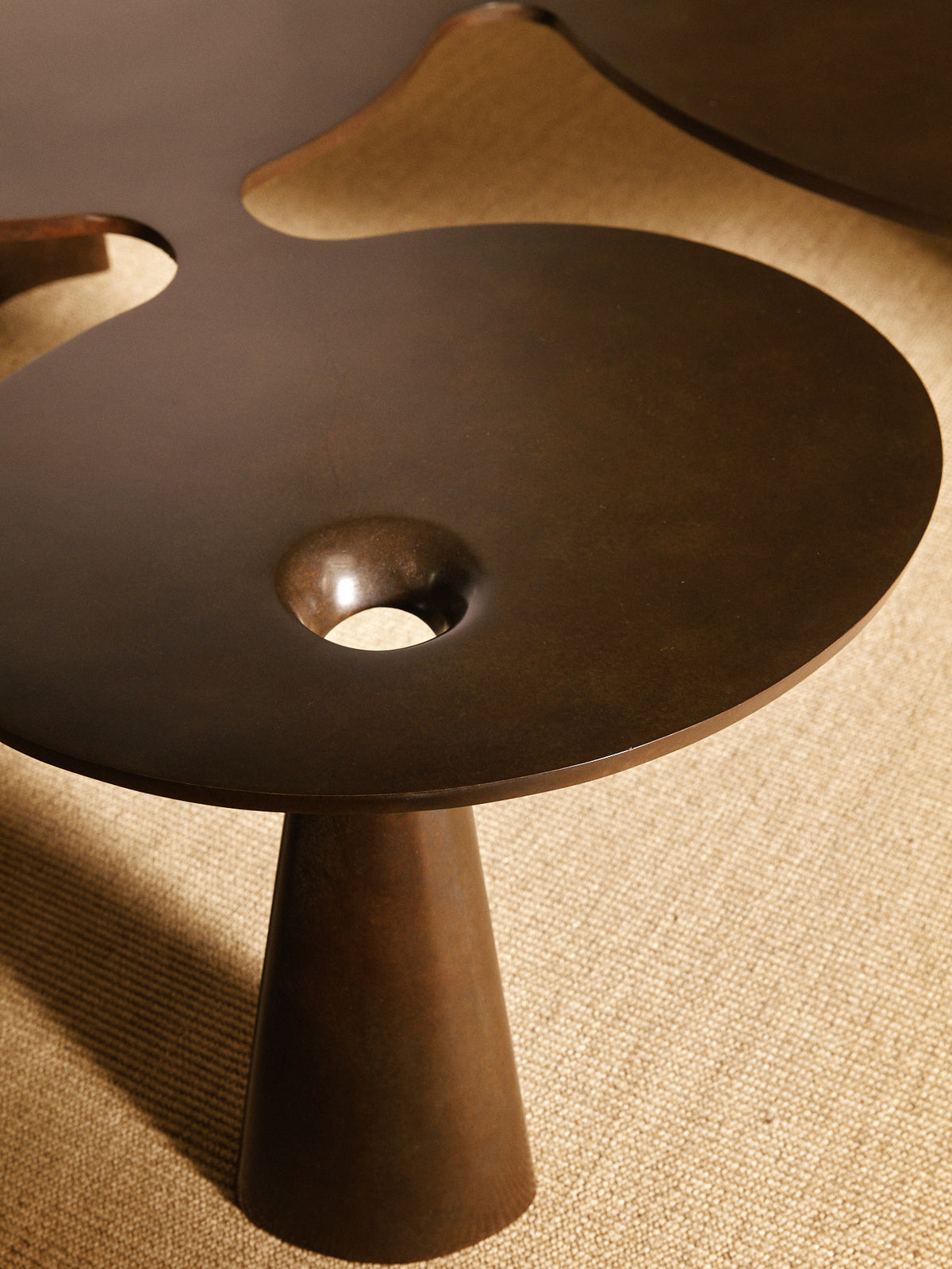 Hubert Le Gall 2008 Flac Coffee Table, Bronze with Brown Patina Coffee Tables