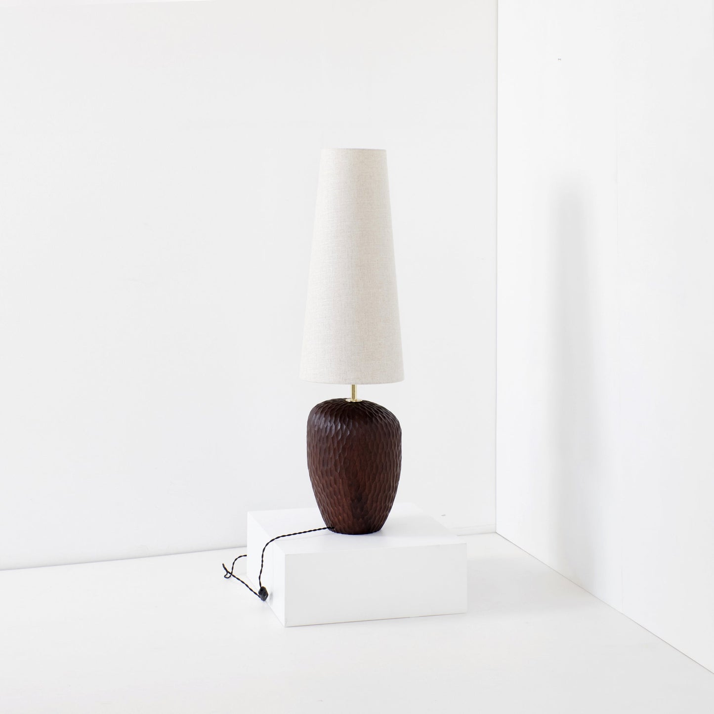 Foz Large Floor Light in Walnut Floor Lamps