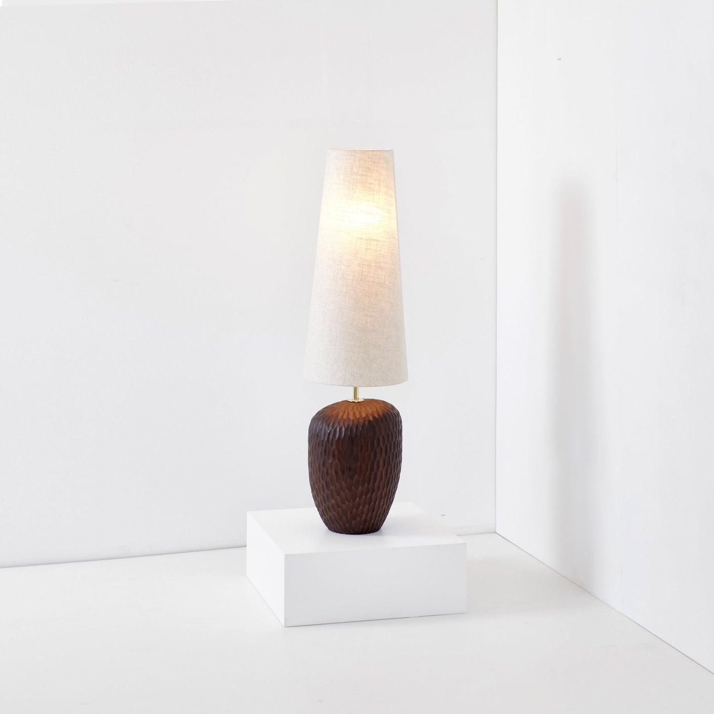 Foz Large Floor Light in Walnut Floor Lamps