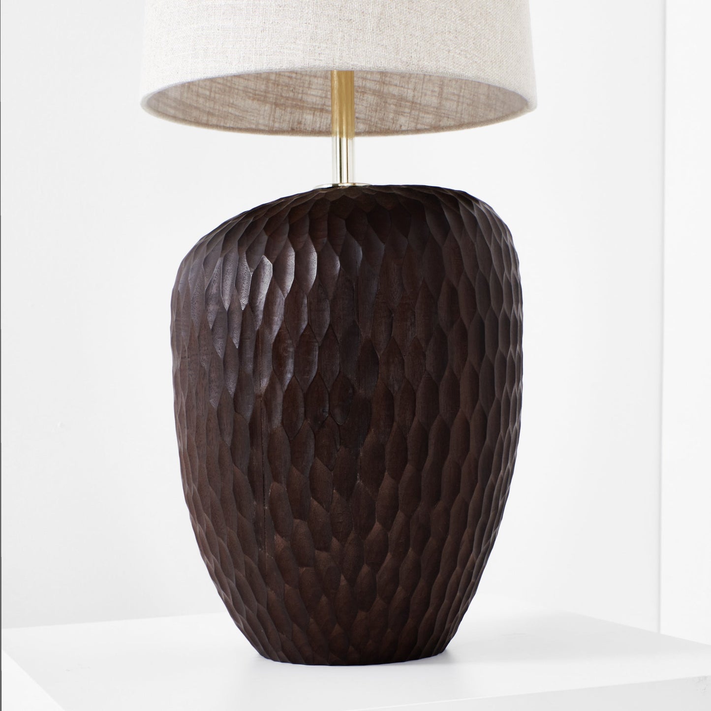Foz Large Floor Light in Walnut Floor Lamps