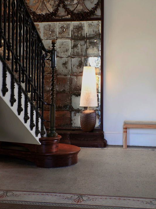 Foz Large Floor Light in Walnut Floor Lamps