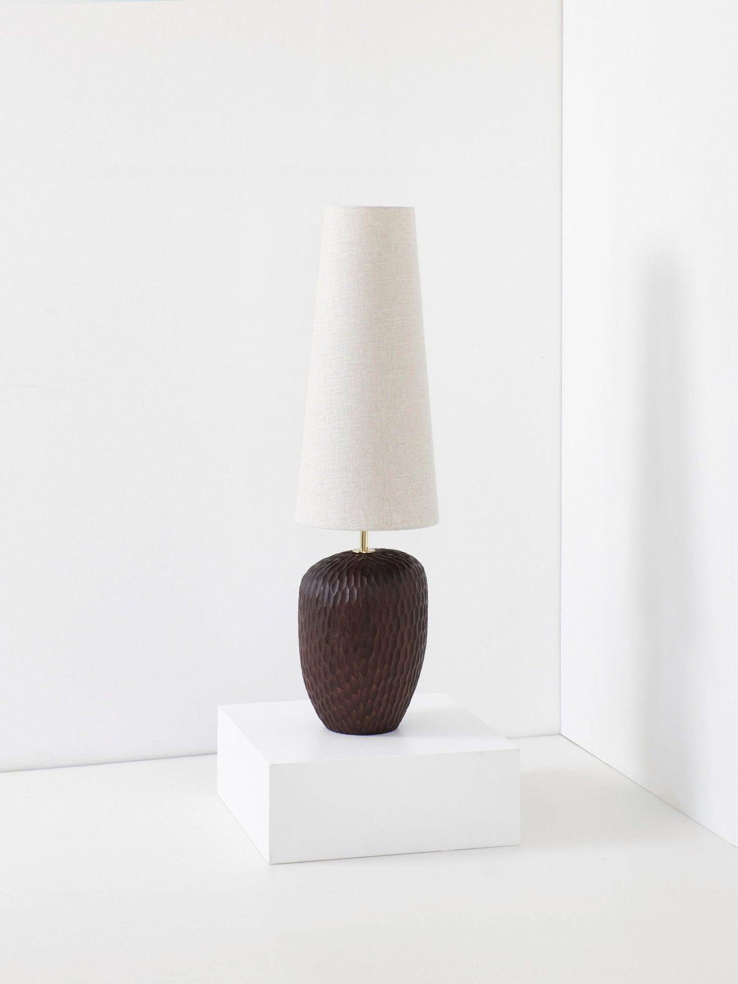 Foz Large Floor Light in Walnut Floor Lamps