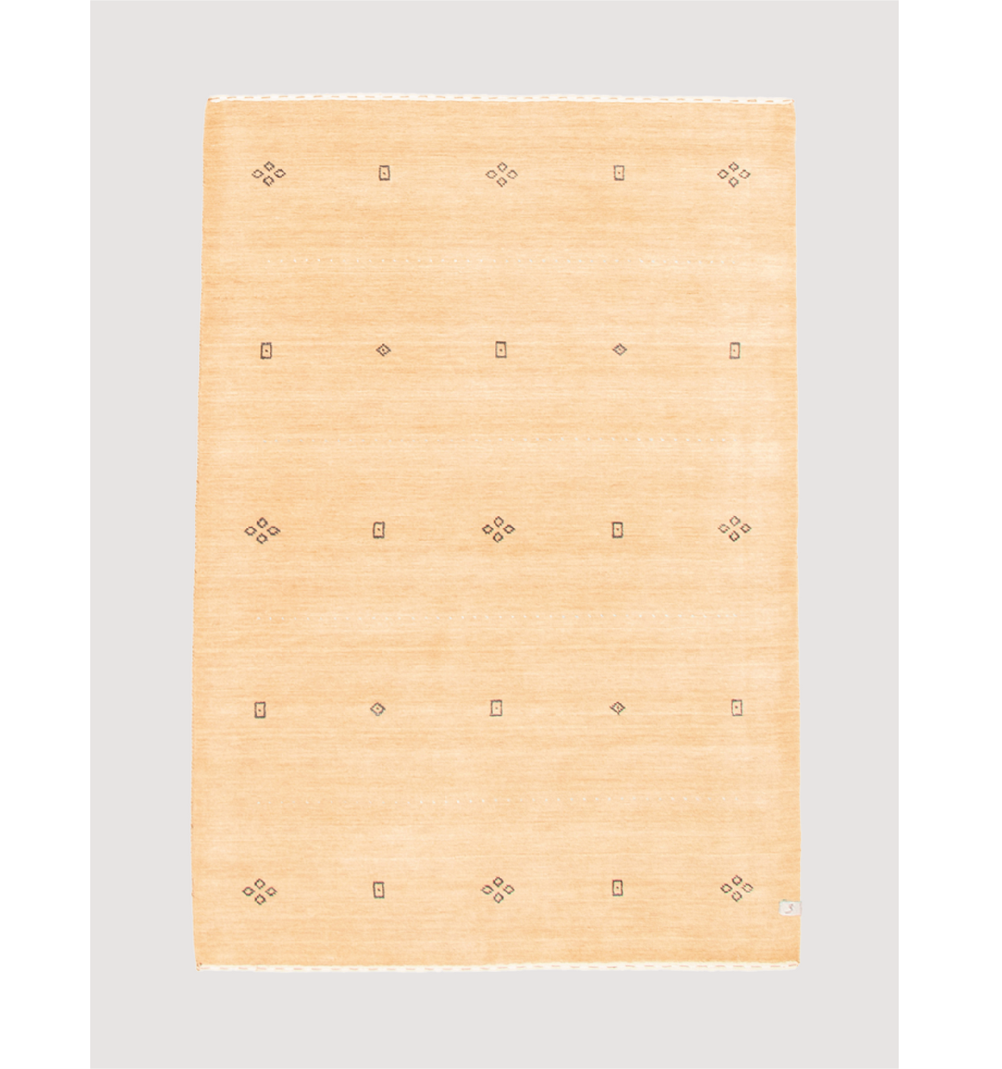 Gabbeh Rug in Barley, 5'2" x 7'5"