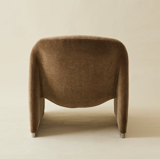 Giancarlo Piretti for Castelli "Alky" Mohair Lounge Chair, 1960s Chairs
