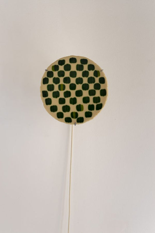 Glass Wall Lamp - Green-Beige Sconces