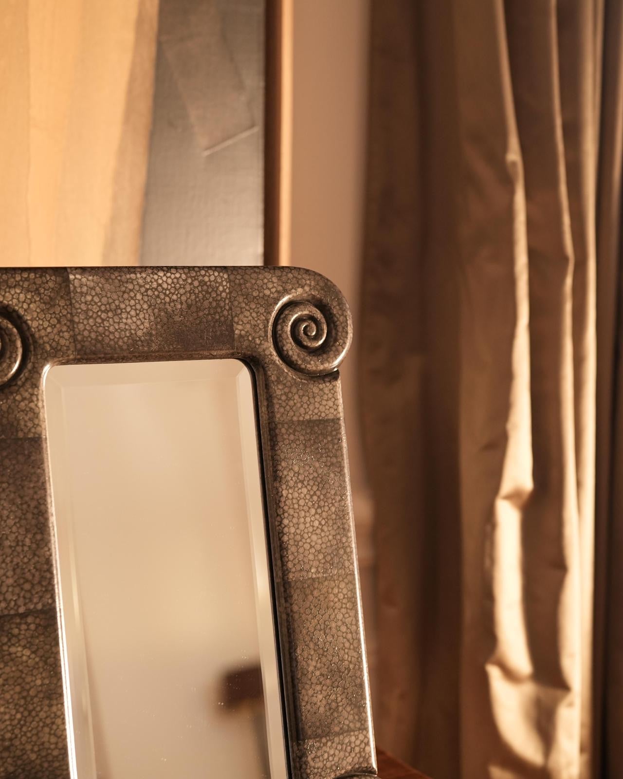 The Hand-Painted Vanity Nautilus Mirror by Astrid Houssin Mirrors