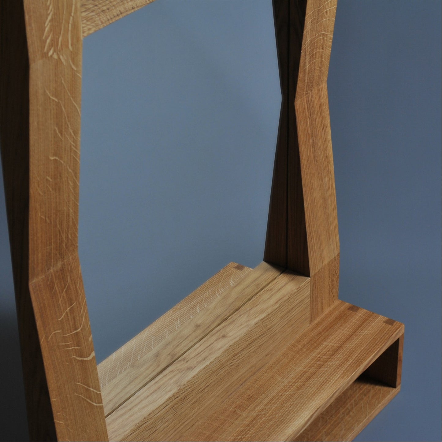 Handmade Oak Furrow Mirror