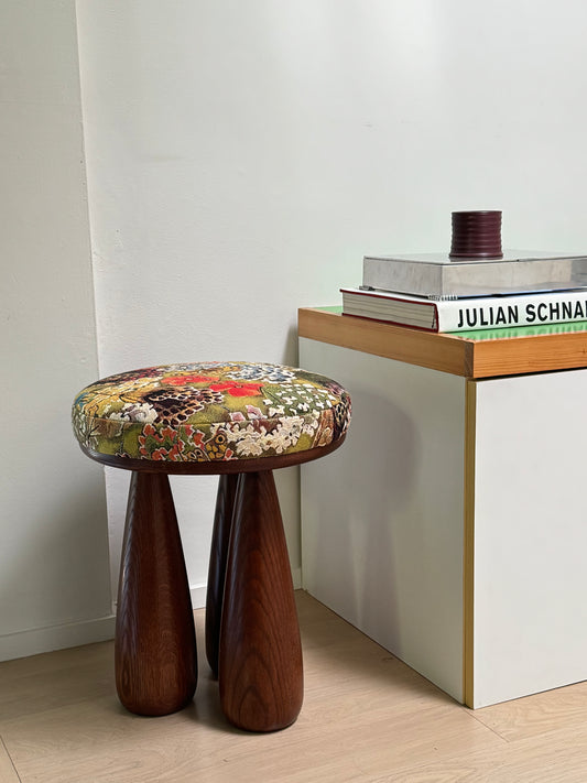Floral Rue Stool by Claude Home x Studio Sam Klemick