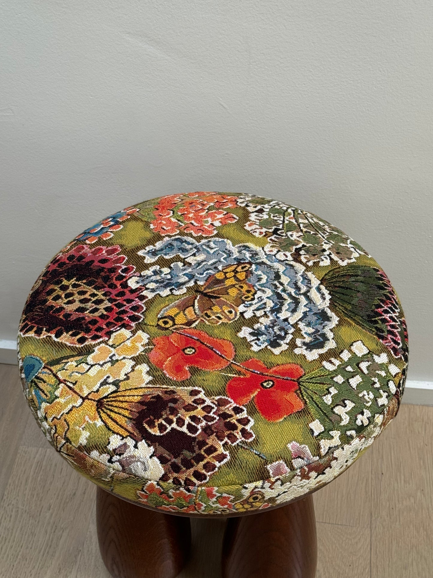 Floral Rue Stool by Claude Home x Studio Sam Klemick