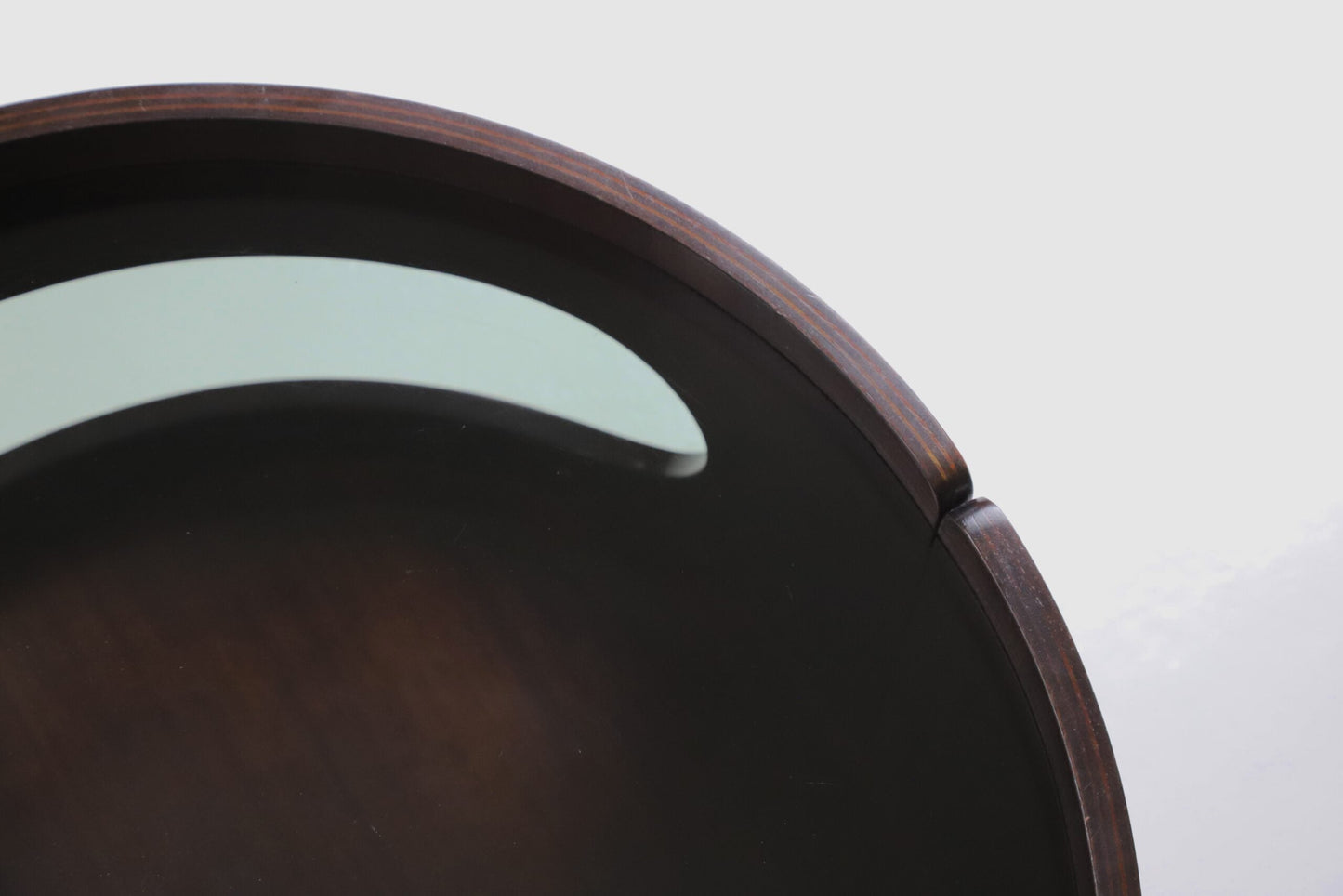 Italian Bar Cart In Walnut and Tinted Glass Carts