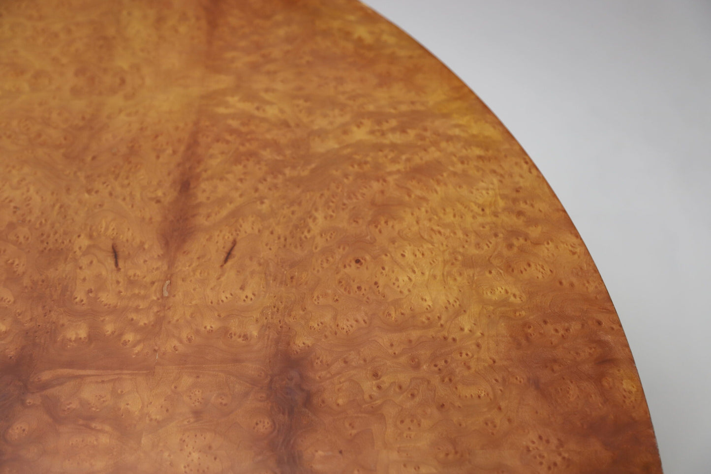Italian Dining Table In Burlwood & Travertine Dining Tables