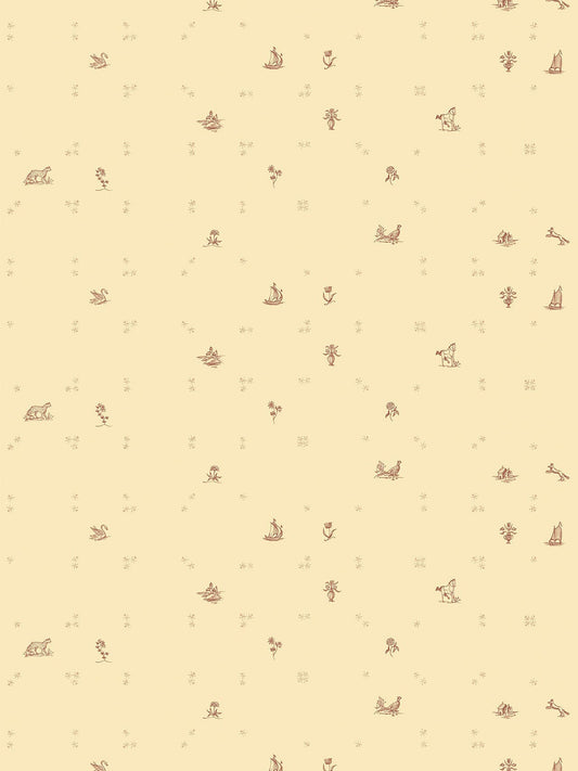Juliette Hinterbloom Grasscloth  Wallpaper in Earthen Beige
