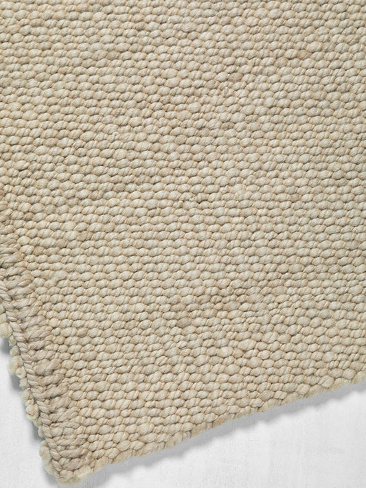 Jume Gold Rug in Medium Texture - Carded Wool Rugs