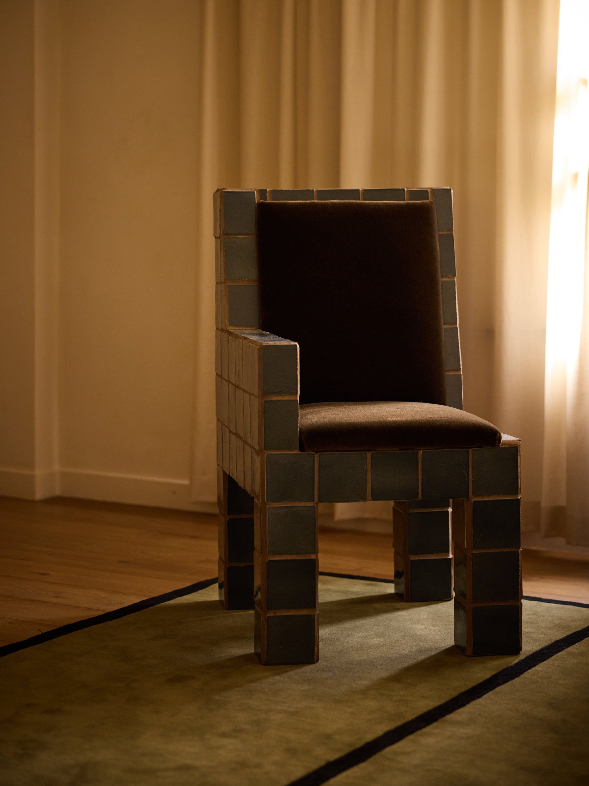 Jura Tiled Accent Chair Chairs