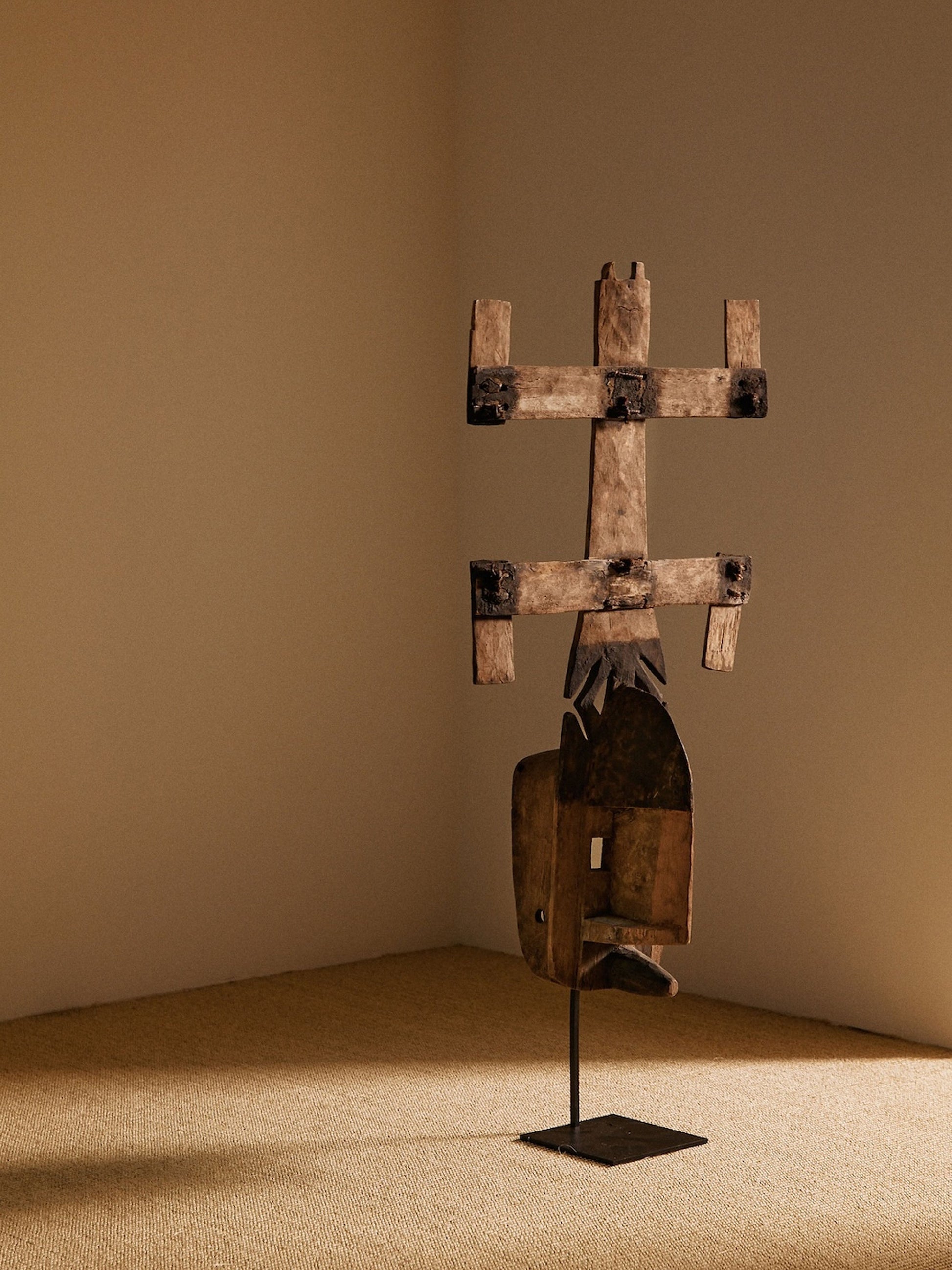 Kanaga Mask Sculpture, Mali, Circa 1980 Sculptures