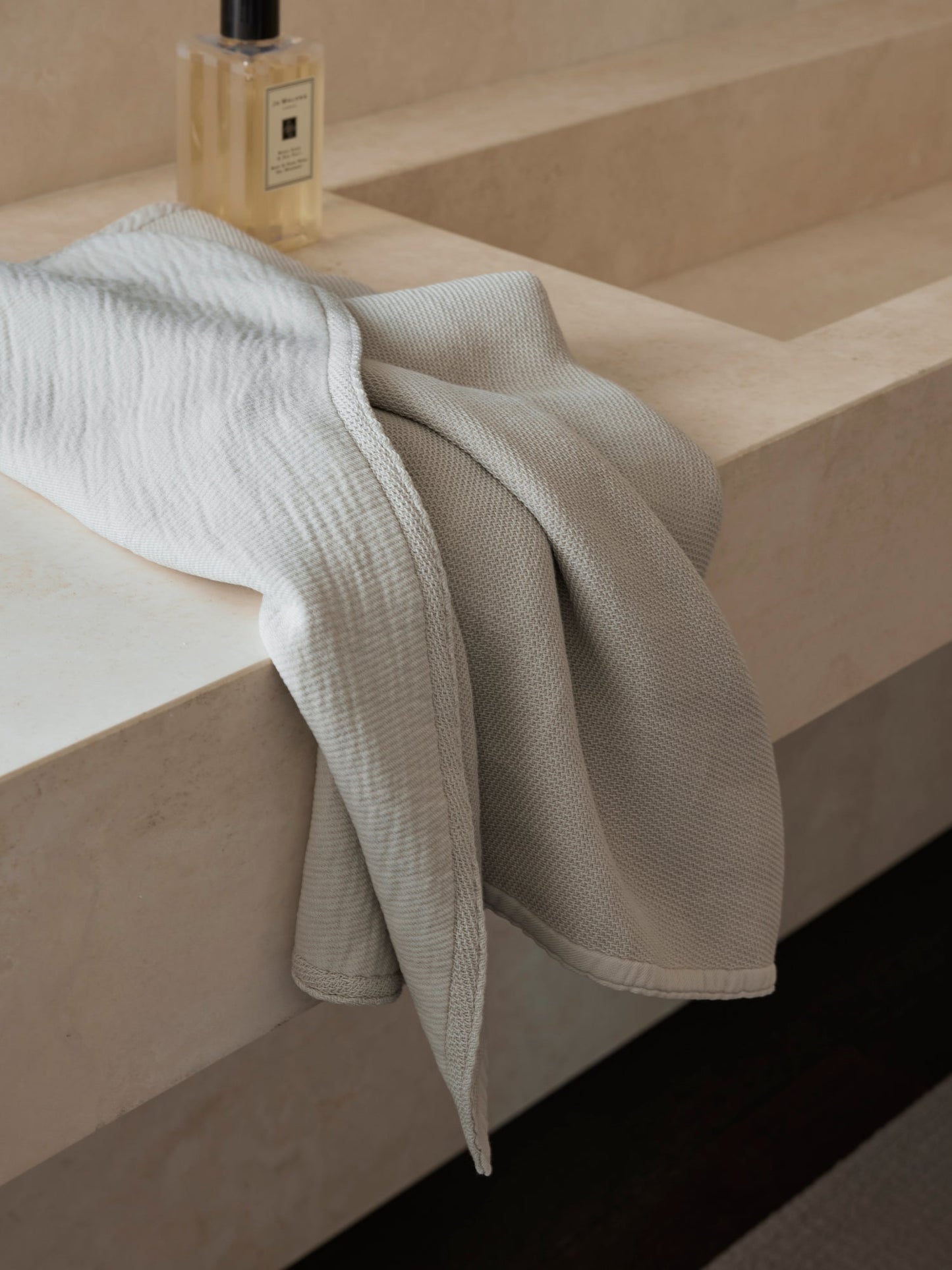 Kur Towel Set in Mastice by Society Limonta