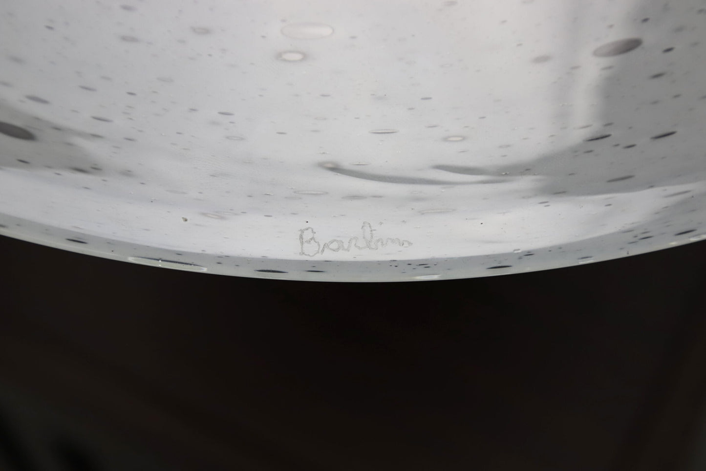 Large "Scavo" Table Lamp by Alfredo Barbini Table Lamps
