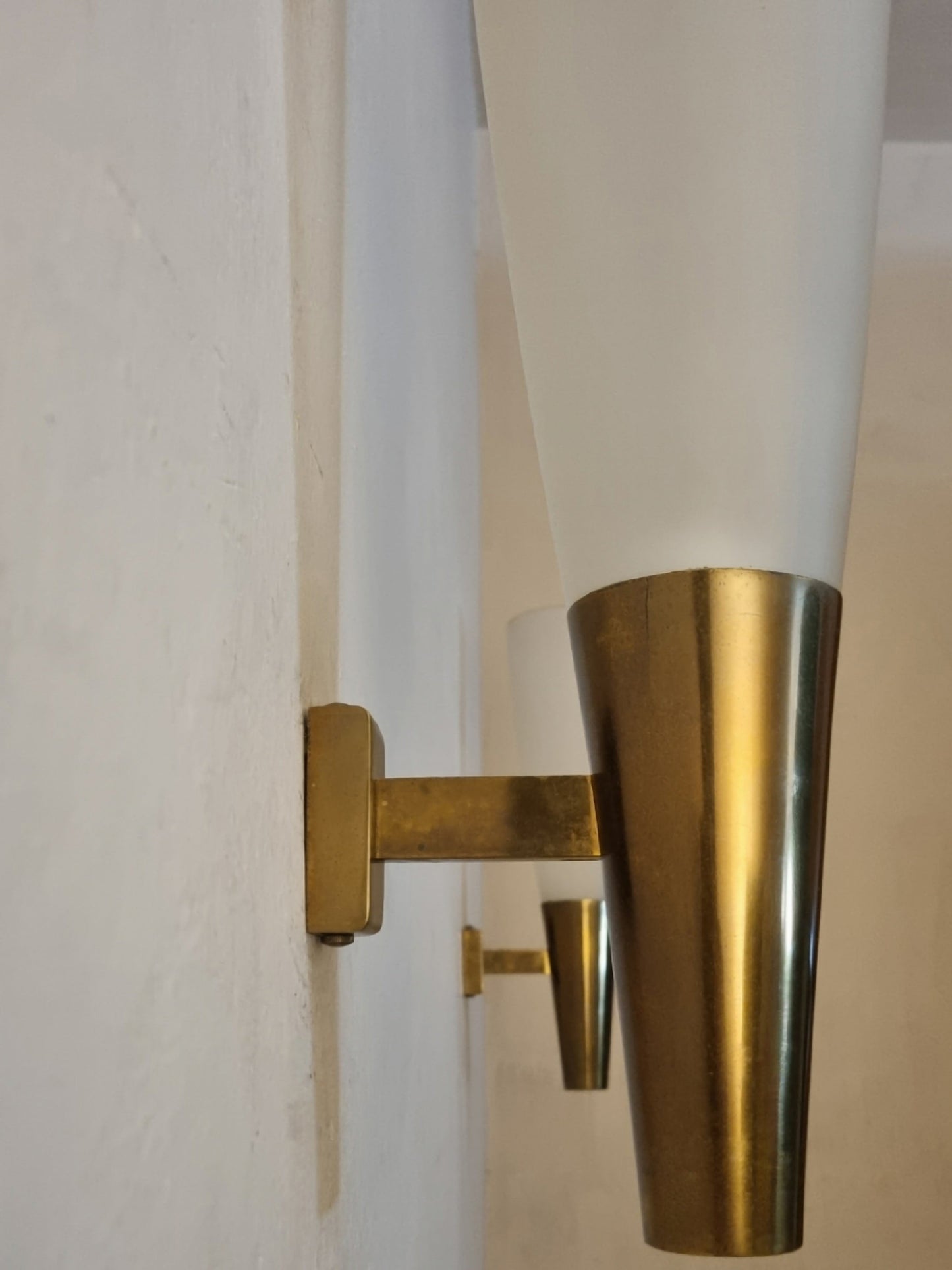 Large Wall Sconces Designed by Pietro Chiesa for Fontana Arte, 1936 Sconces