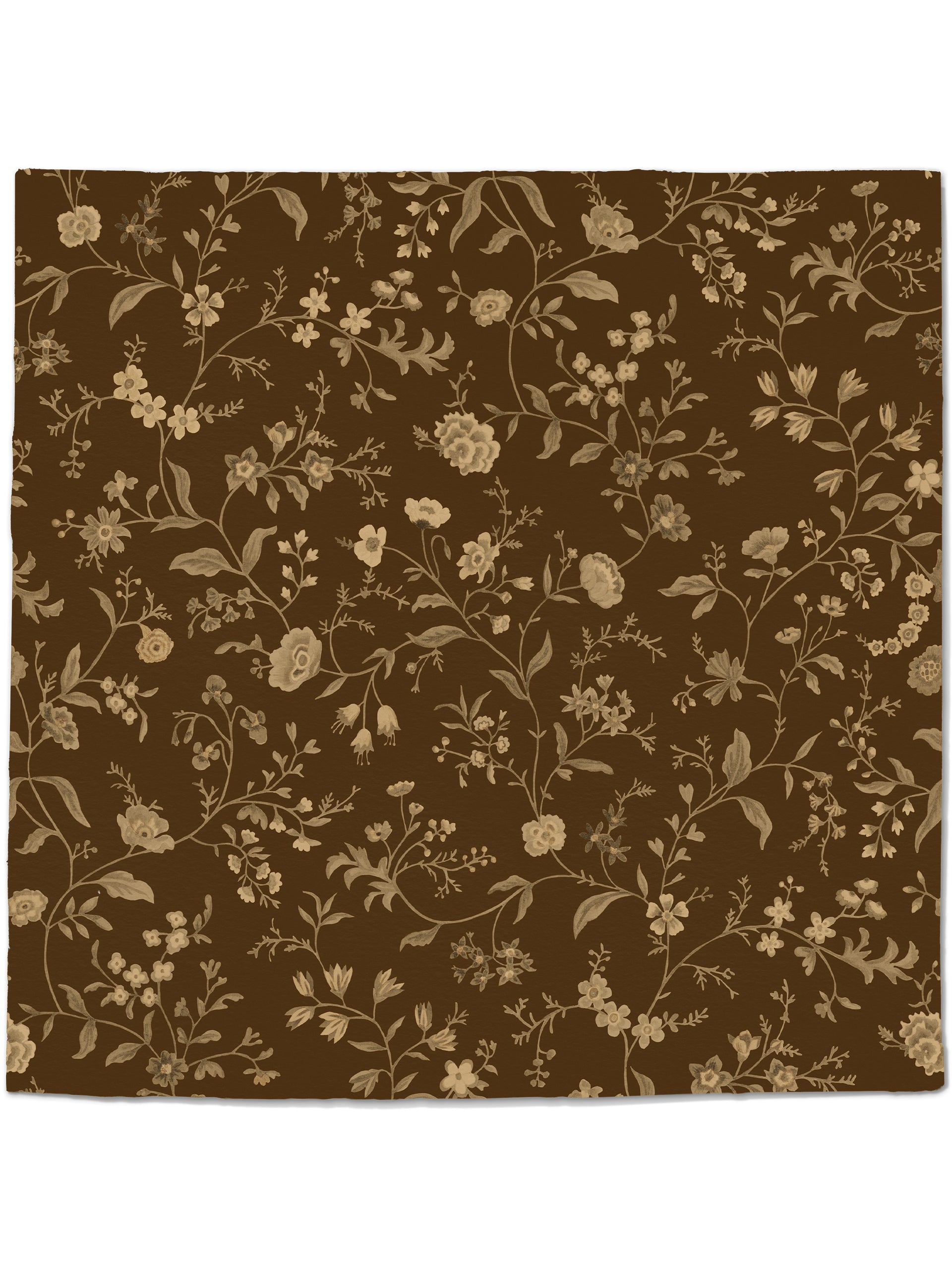Loom Primavera  Wallpaper in Roasted Coffee