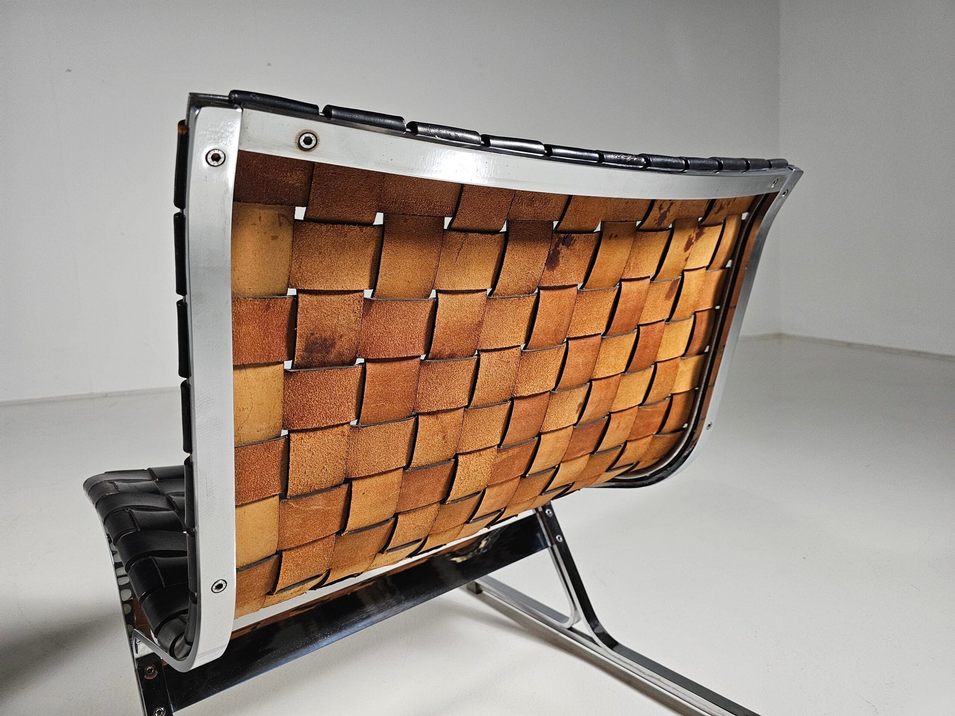 Pair of Luar Lounge Chairs by Ross Littell for ICF De Padova, 1960s Armchair