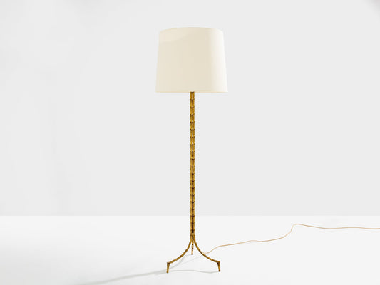 Maison Jansen Foliage Gilt Bronze Floor Lamp 1950s Floor Lamps