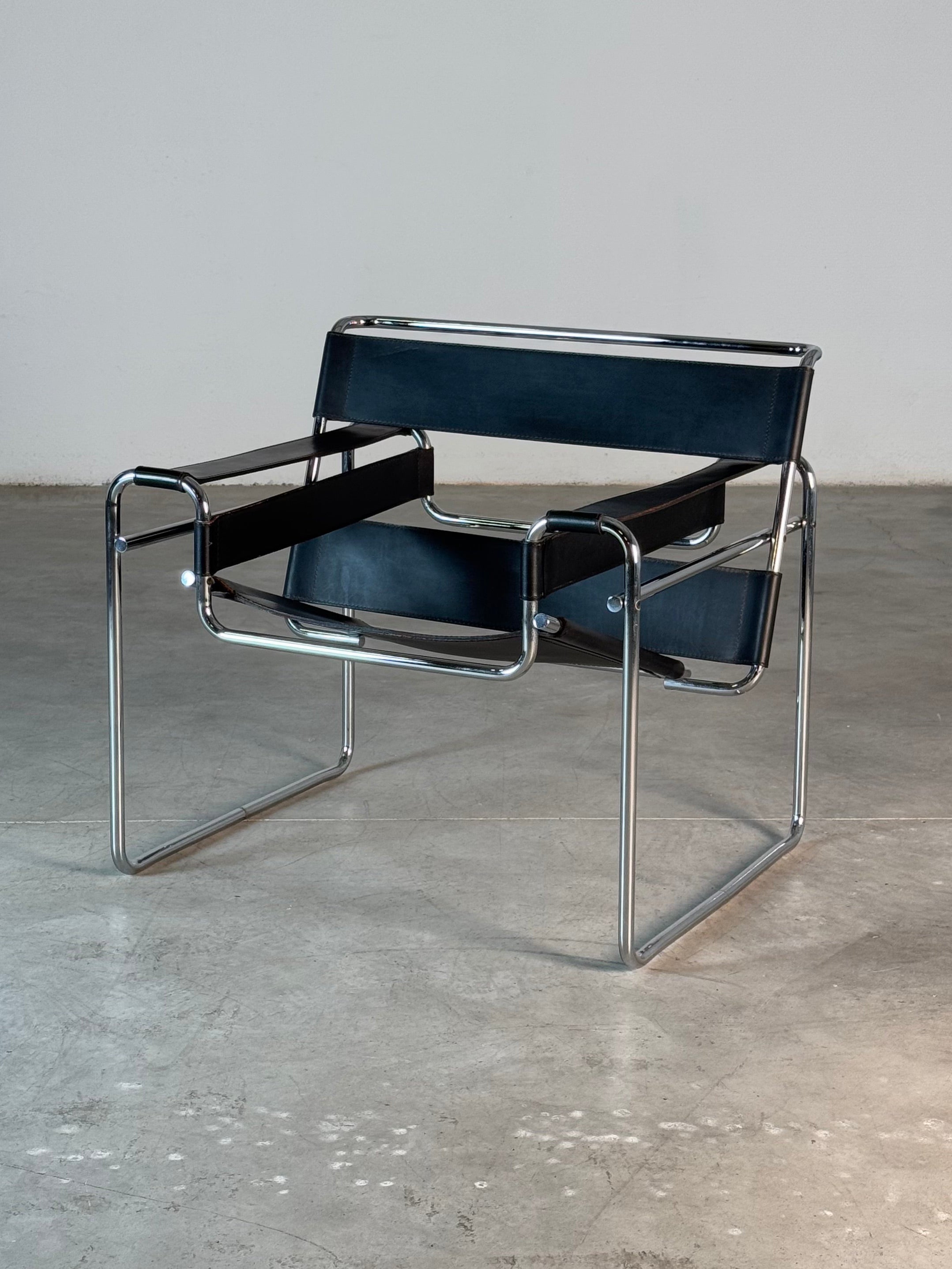 Marcel Breuer Wassily Chair for Gavina, Bauhaus Icon in Leather