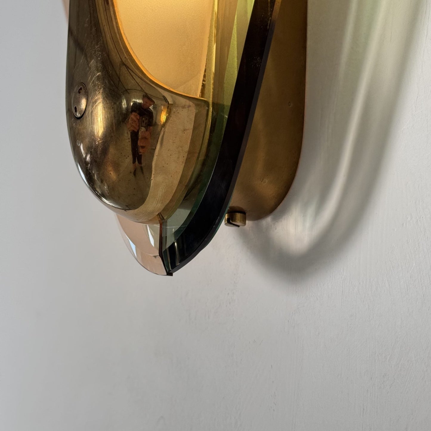 Max Ingrand for Fontana Arte, Rare Pair of Large Sconces, Italy, 1955 Sconces