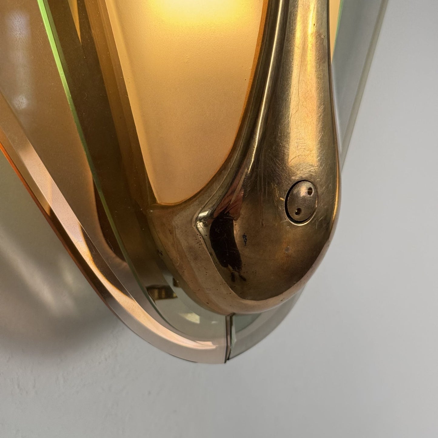 Max Ingrand for Fontana Arte, Rare Pair of Large Sconces, Italy, 1955 Sconces
