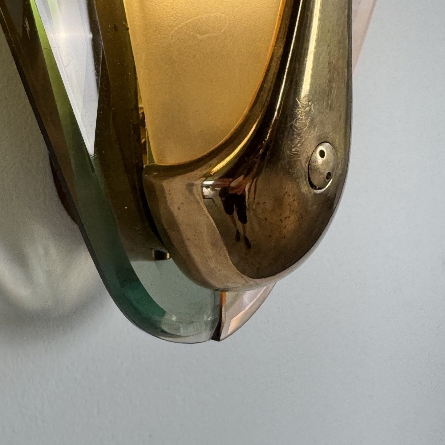 Max Ingrand for Fontana Arte, Rare Pair of Large Sconces, Italy, 1955 Sconces