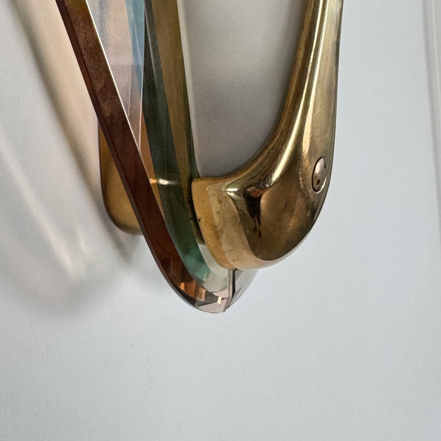 Max Ingrand for Fontana Arte, Rare Pair of Large Sconces, Italy, 1955 Sconces