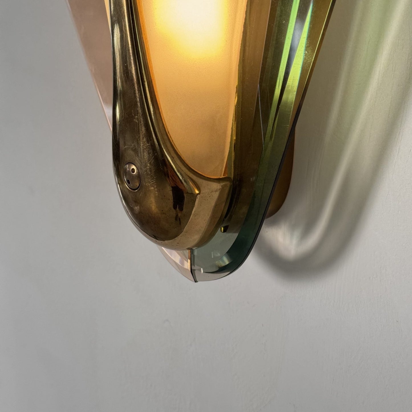 Max Ingrand for Fontana Arte, Rare Pair of Large Sconces, Italy, 1955 Sconces