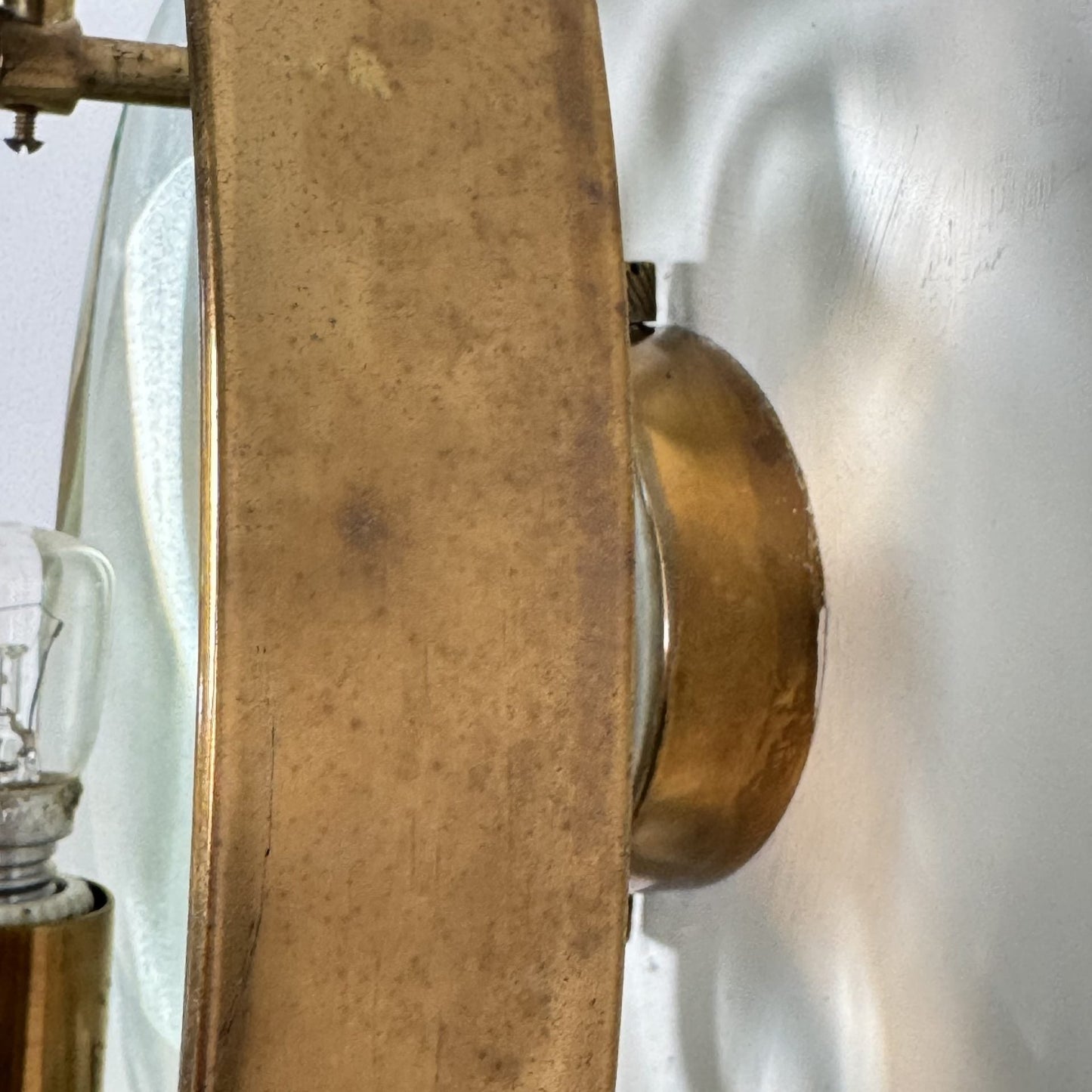 Pair of "Micro" Lamps by Max Ingrand for Fontana Arte, 1950s Sconces