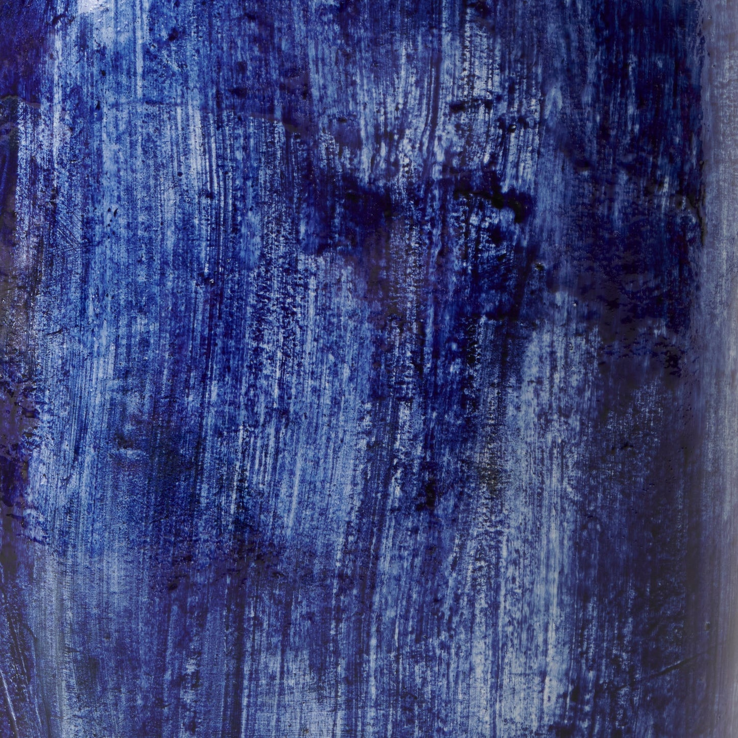 Medium Ceramic Side Table in Brushed Cobalt End Tables