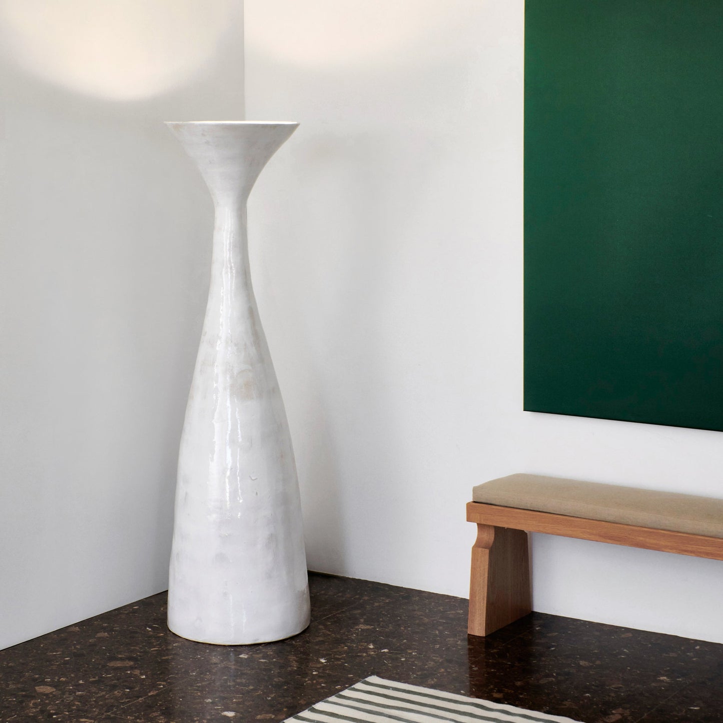 Melides Floor Light No1 in White Floor Lamps