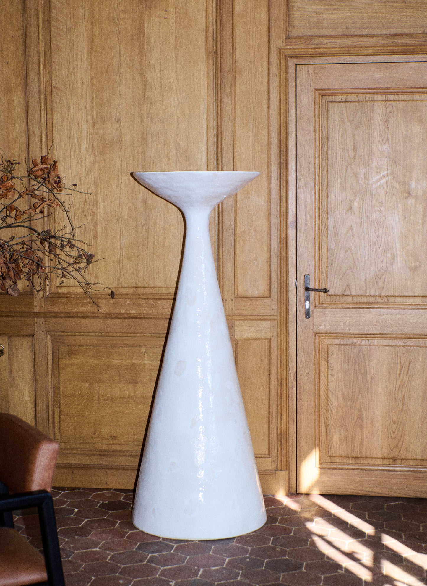 Melides Floor Light No1 in White Floor Lamps