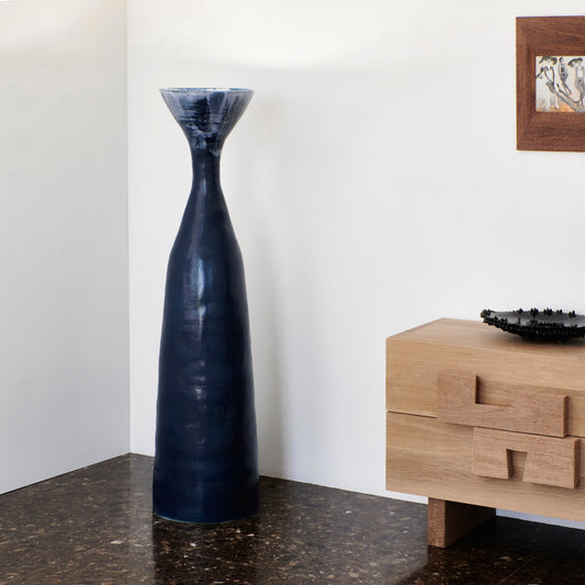 Melides Floor Light No2 in Navy Floor Lamps