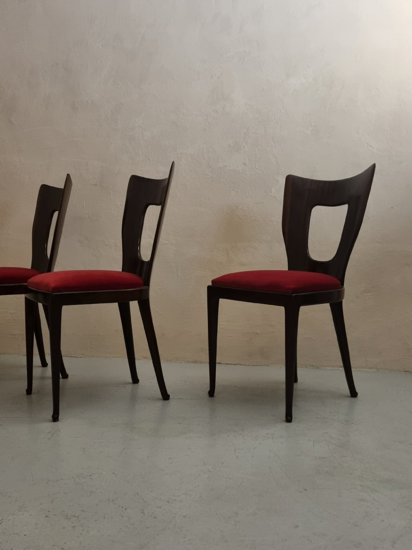 Mod. 7388 Set of 6 Chairs by Osvaldo Borsani for Arredamenti Borsani Varedo Dining Chairs