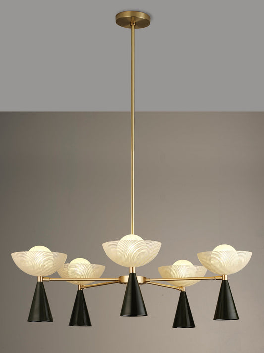 Molto 5-Arm Ceiling Fixture Chandeliers