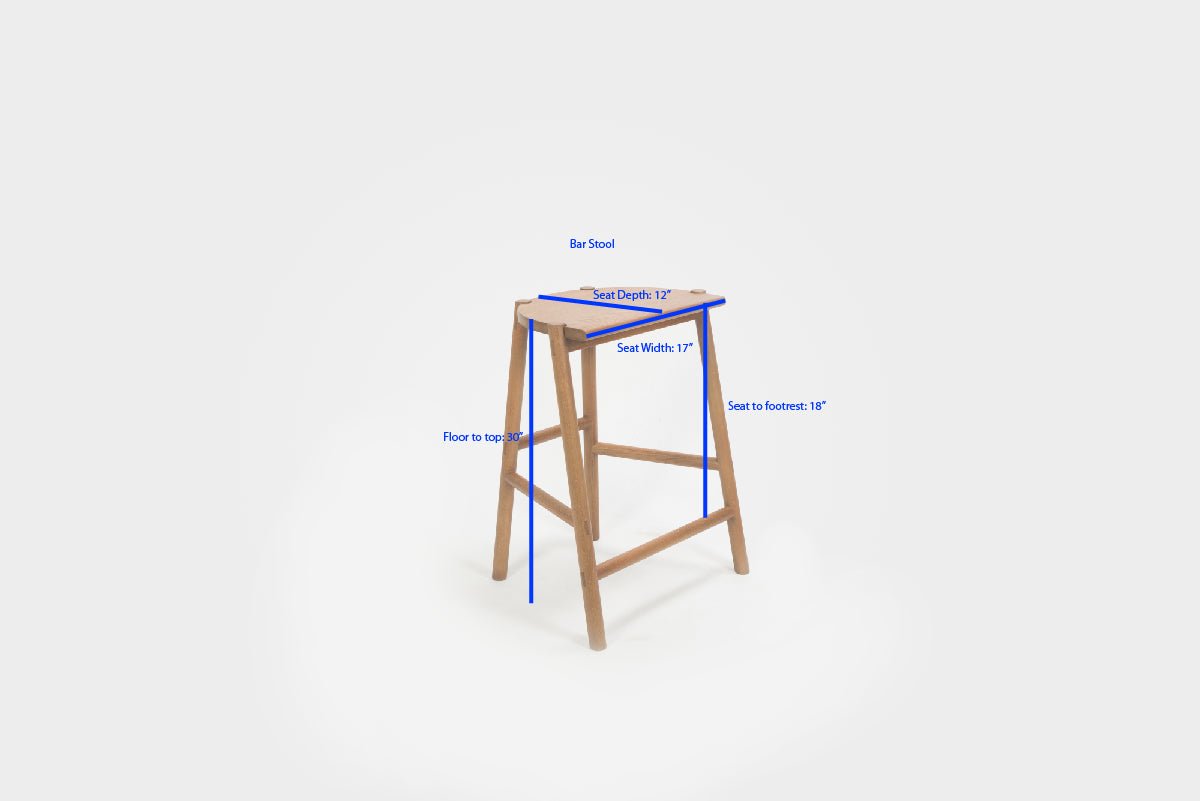 Moon Stool in Nude Counter Stools Bar Stools