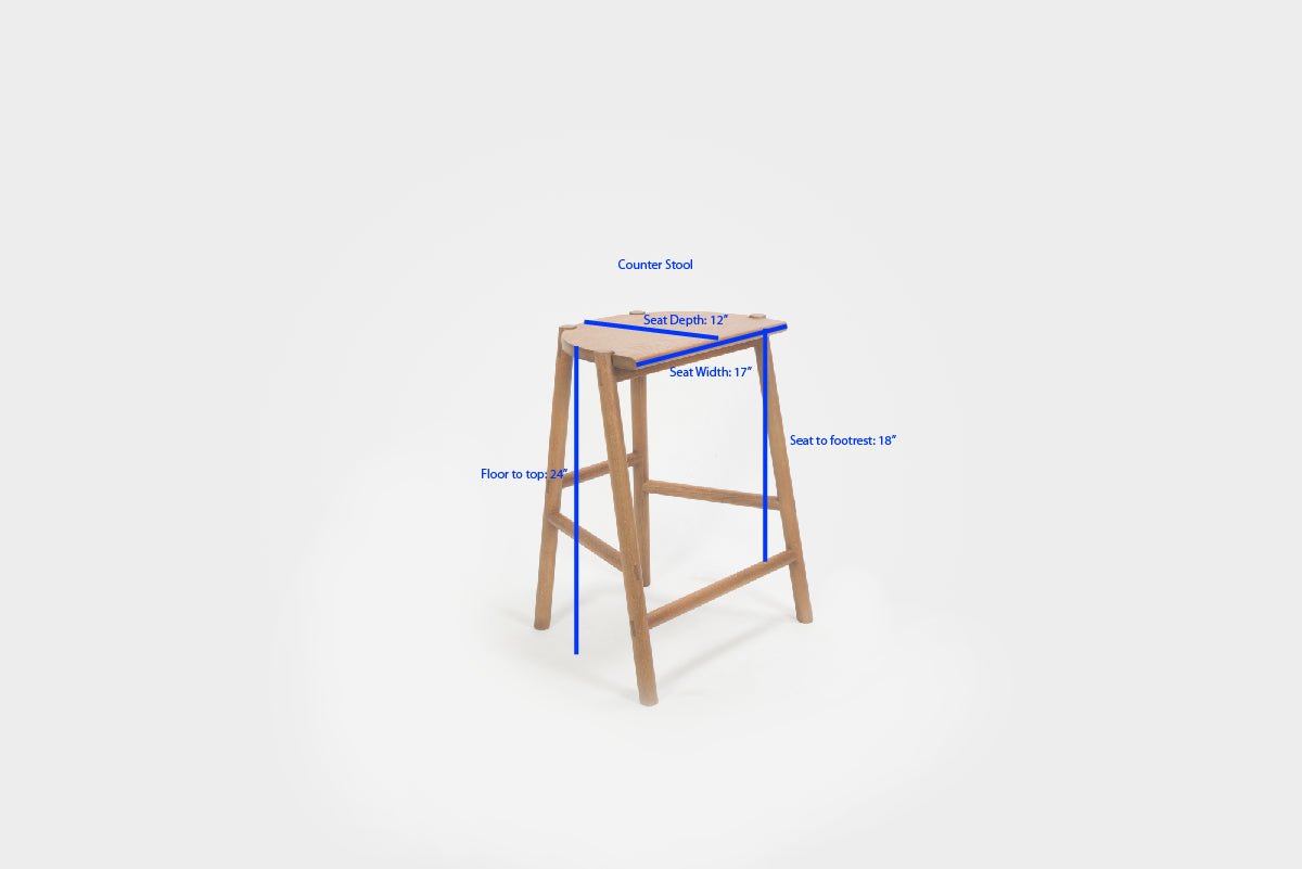 Moon Stool in Nude Counter Stools Bar Stools
