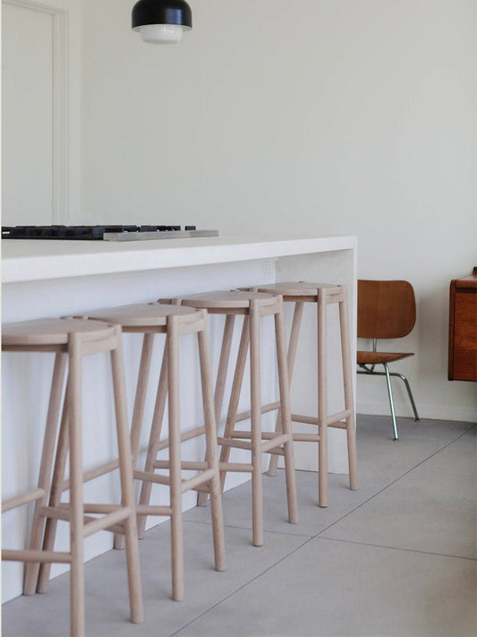 Moon Stool in Nude Counter Stools Bar Stools
