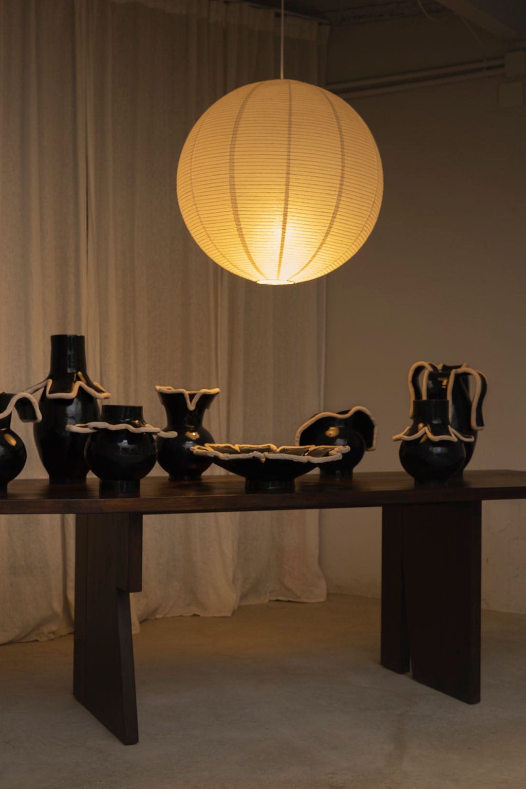 Navy Vase VIII by Los Objectos Decorativos Vases