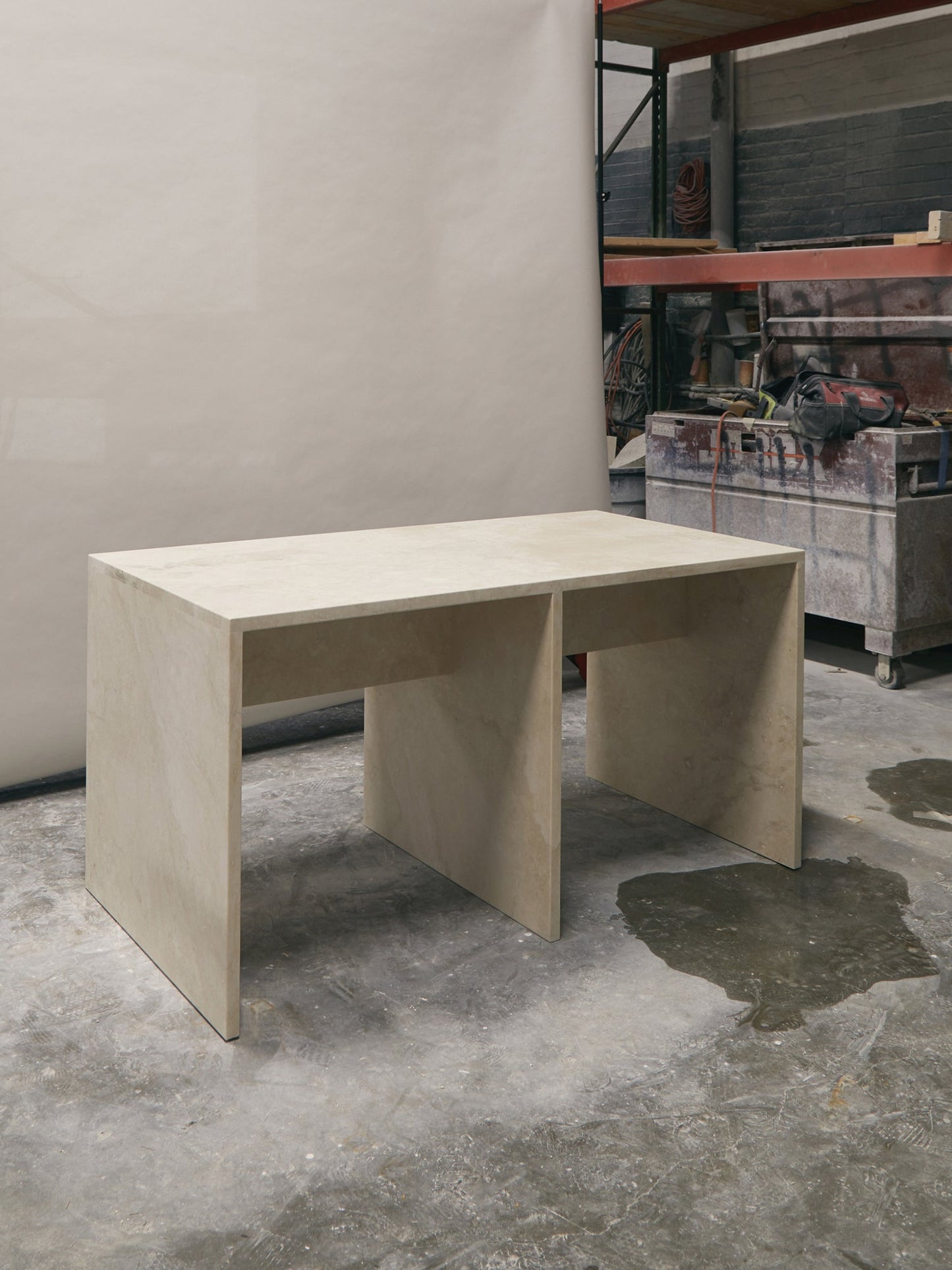 No.113 Travertine Console Table I Consoles