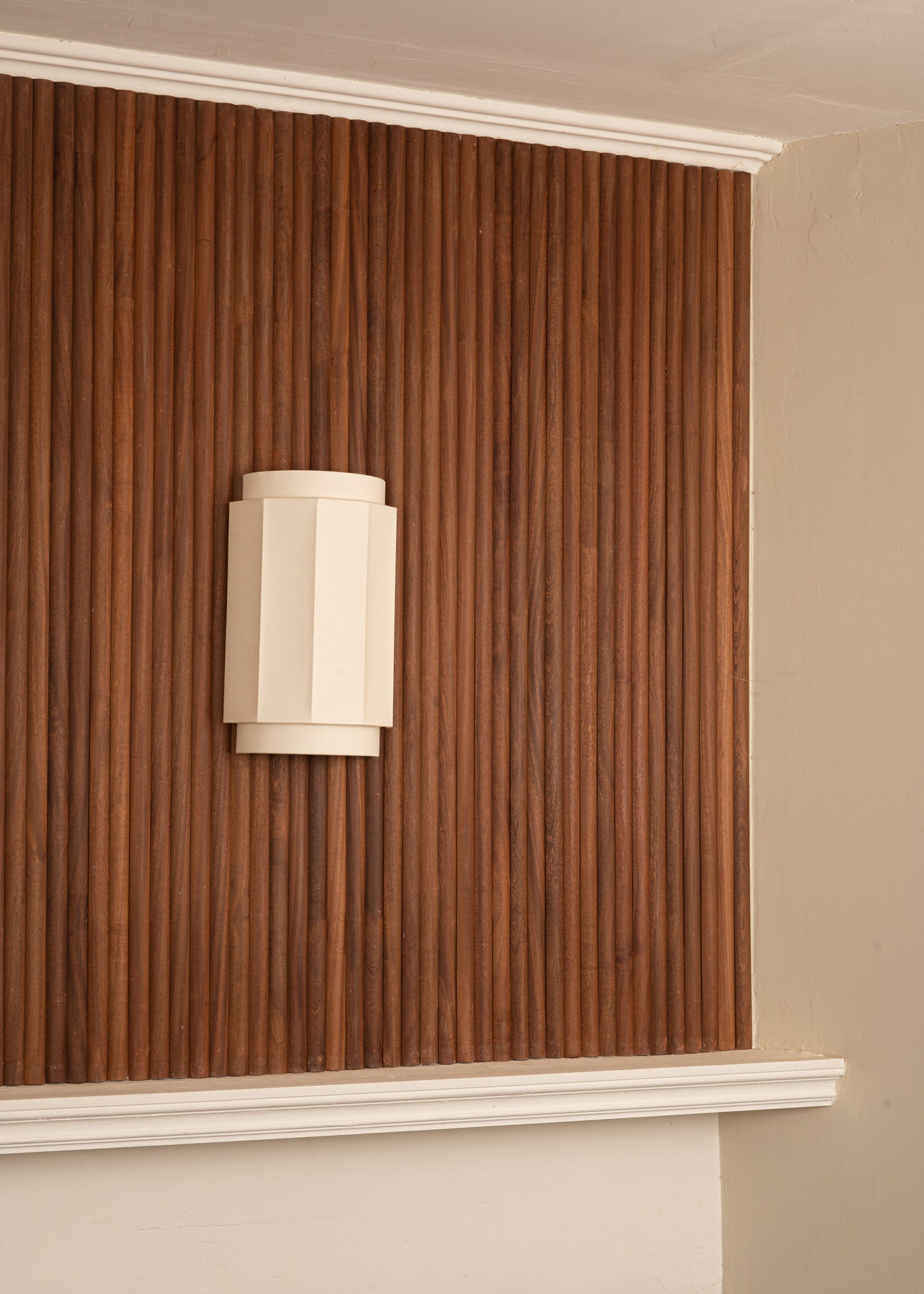 Okla Linen Sconce by Simone & Marcel Sconces