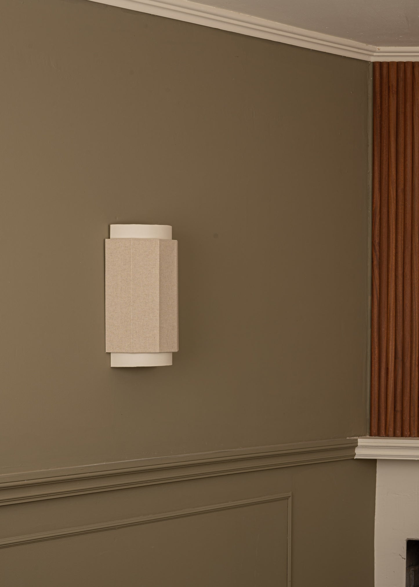 Okla Linen Sconce by Simone & Marcel Sconces