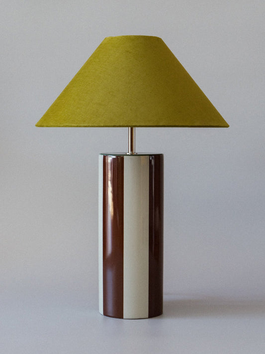 Ombrellina Table Lamp in Chicory Coffee & Golden Olive Table Lamps