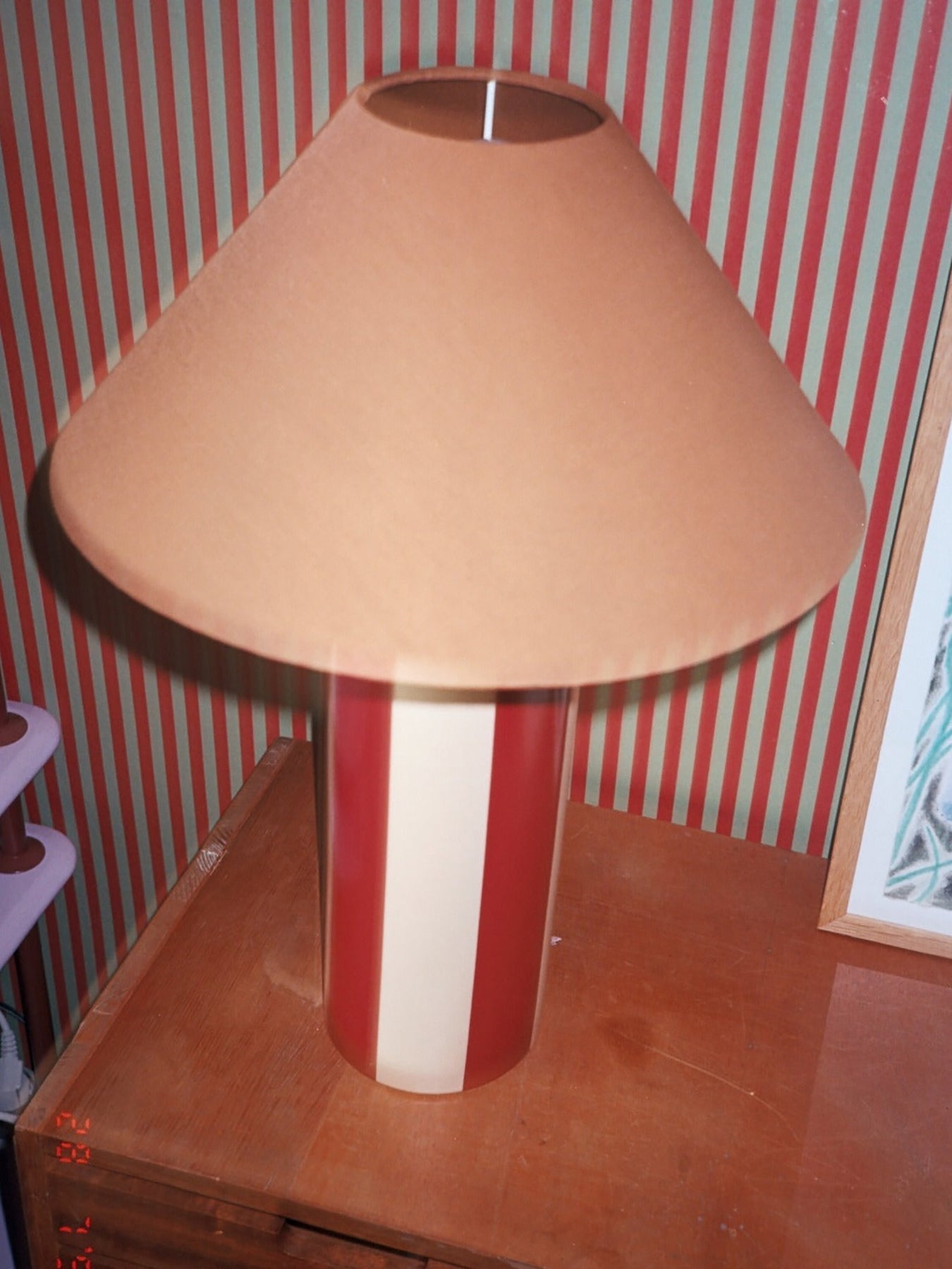 Ombrellina Table Lamp in Oxblood & Cognac Table Lamps