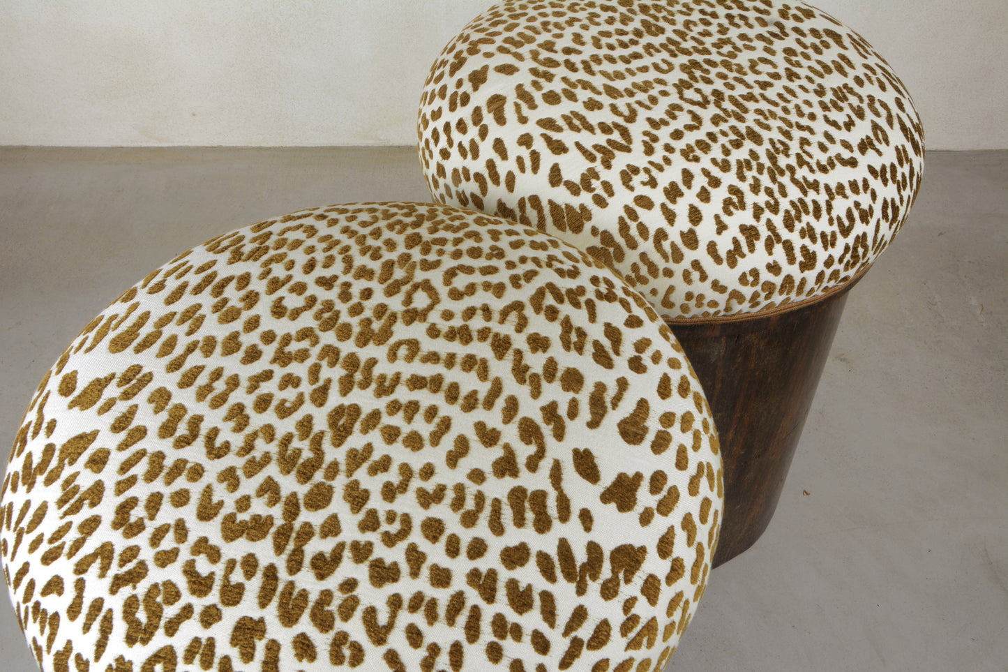 Pair of Animalier Wood Stools, 1930s Stools
