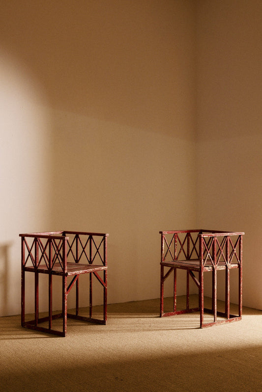 Pair of Armchairs - Vienna, Circa 1910 Chairs