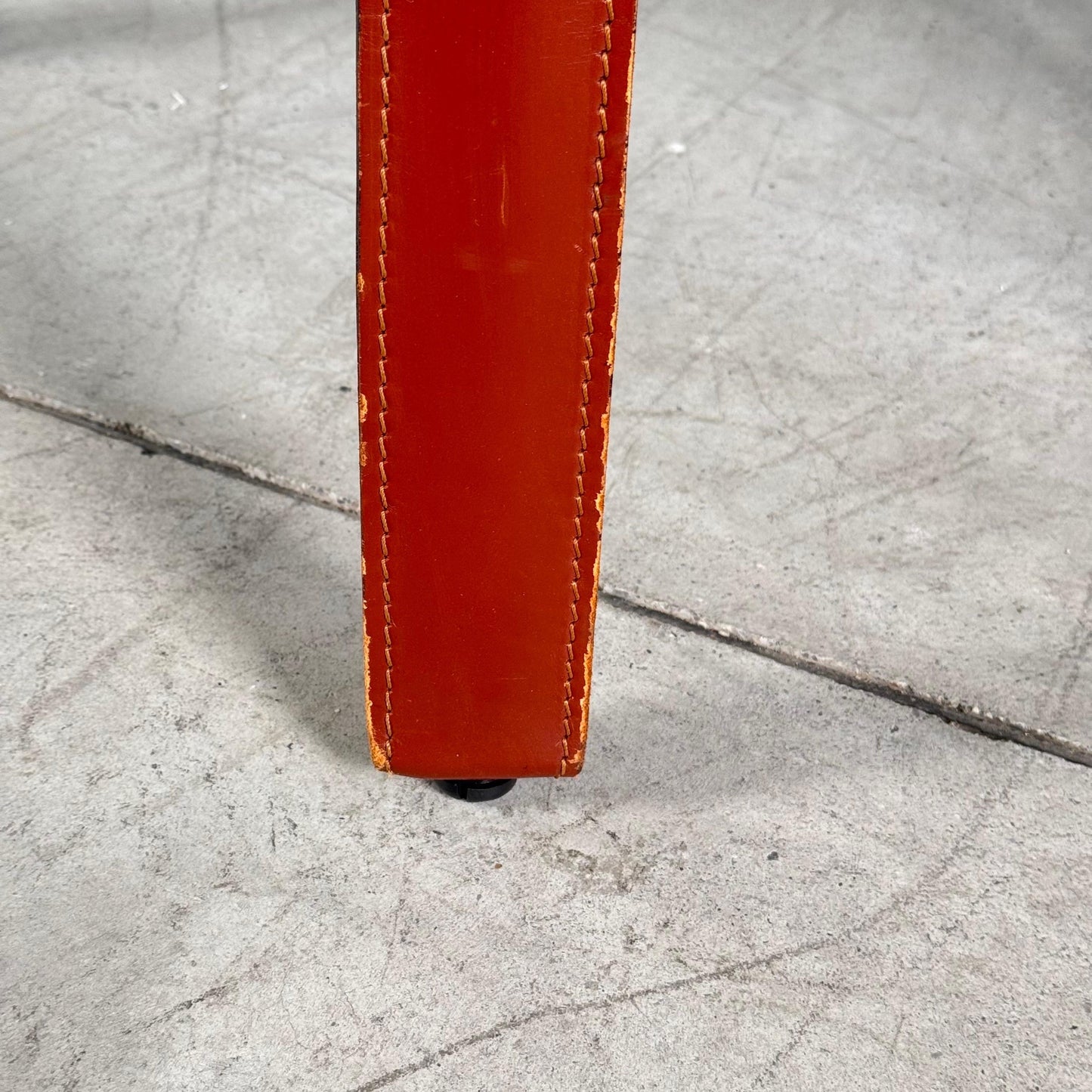 Pair of Cab 413 Armchairs by Mario Bellini for Cassina in Original Bulgarian Red Leather Chairs